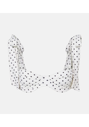 Same Lady polka-dot bikini top