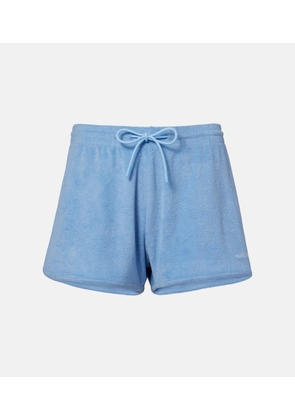 Hunza G Logo cotton terry shorts