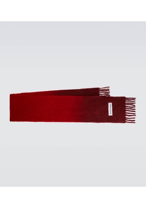 Acne Studios Logo fringed ombre scarf