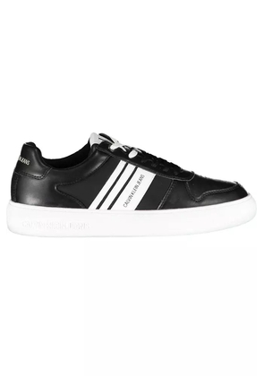Sleek Black Sports Sneakers with Contrasting Accents - EU45/US12