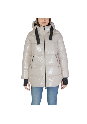 Beige Polyamide Jackets & Coat - XL