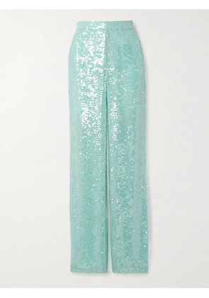 LAPOINTE - Sequined Organza Straight-leg Pants - Blue - US0,US2,US4,US6,US8,US10,US12,US14