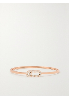 Messika - Move Uno 18-karat Rose Gold Diamond Bangle - S,M,L