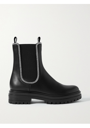 Gianvito Rossi - Chester Crystal-embellished Leather Chelsea Boots - Black - IT35,IT36,IT36.5,IT37,IT37.5,IT38,IT38.5,IT39,IT39.5,IT40,IT40.5,IT41,IT41.5,IT42