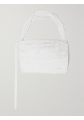 Jacquemus - Amidu Cropped Cotton-poplin Halterneck Top - White - FR 32,FR 34,FR 36,FR 38,FR 40,FR 42,FR 44,FR 46