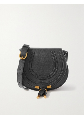 Chloé - Marcie Mini Textured-leather Shoulder Bag - Black - One size