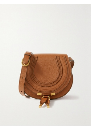 Chloé - Marcie Mini Textured-leather Shoulder Bag - Brown - One size