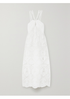 Cult Gaia - Everly Cutout Crocheted Cotton Midi Dress - White - x small,small,medium,large,x large