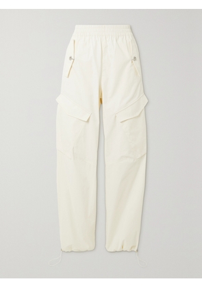 DION LEE - Latch Cotton-blend Twill Tapered Cargo Pants - Ivory - xx small,x small,small,medium,large,x large,xx large