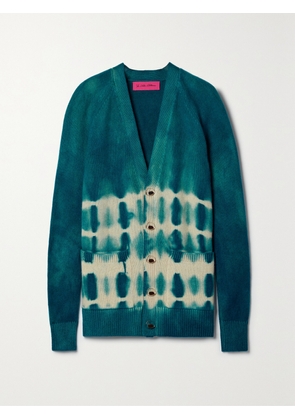 The Elder Statesman - Vision Tie-dyed Cashmere Cardigan - Blue - x small,small,medium,large