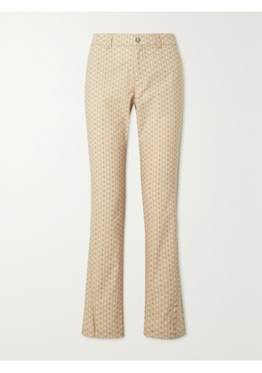 BOGNER - Tesja Cropped Printed Shell Straight-leg Golf Pants - Neutrals - FR 34,FR 36,FR 38,FR 40,FR 42,FR 44