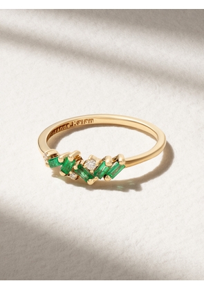 Suzanne Kalan - Frenzy 18-karat Gold, Emerald And Diamond Ring,frenzy 18-karat Gold, Emerald And Diamond Ring,frenzy 18-karat Gold, Emerald And Diamond Ring,frenzy 18-karat Gold, Emerald And Diamond Ring,frenzy 18-karat Gold, Emerald And Diamond Ring - 6,6 1/2,7,7 1/2,8