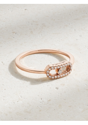 Messika - Move Uno 18-karat Rose Gold Diamond Ring - 49,50,51,52,53,54,55