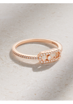 Messika - Move Uno 18-karat Rose Gold Diamond Ring - 49,50,51,52,53,54