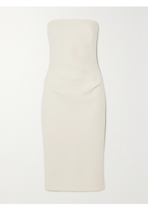 Max Mara - Bernard Strapless Stretch-crepe Midi Dress - Ivory - UK 6,UK 8,UK 10,UK 12,UK 14,UK 16,UK 18