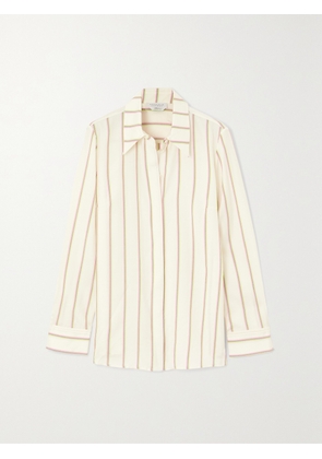 Gabriela Hearst - Cruz Striped Wool And Silk-blend Twill Shirt - Ivory - IT36,IT38,IT40,IT42,IT44,IT46,IT48