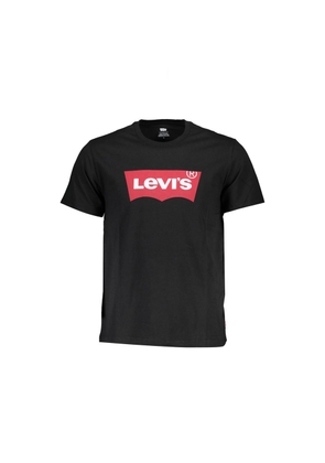 Black Cotton Men T-Shirt - XL