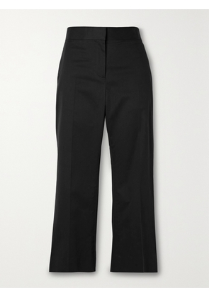 The Row - Bapri Cropped Cotton-blend Straight-leg Pants - Black - US0,US2,US4,US6,US8,US10,US12,US14