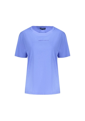 Blue Cotton Tops & T-Shirt - S