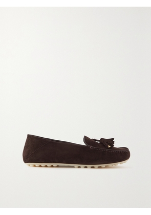 Loro Piana - Tasseled Suede Collapsible-heel Loafers - Brown - IT36,IT36.5,IT37,IT37.5,IT38,IT38.5,IT39,IT39.5,IT40,IT40.5,IT41
