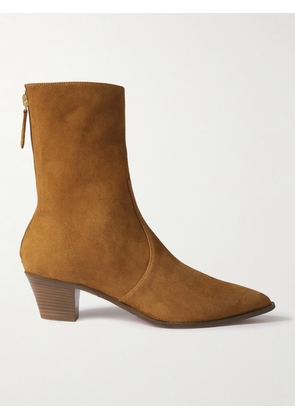Aquazzura - Brunswick 45 Suede Ankle Boots - Brown - IT35,IT35.5,IT36,IT36.5,IT37,IT37.5,IT38,IT38.5,IT39,IT39.5,IT40,IT40.5,IT41,IT42
