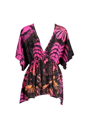 Black Cotton Women Dress - XL