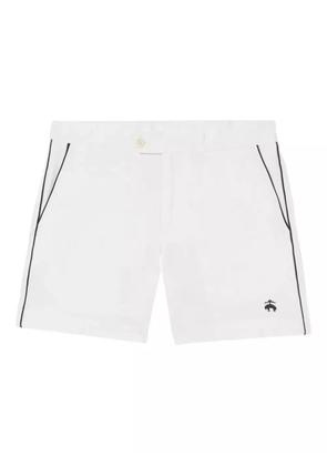 Brooks Brothers side-piping tennis shorts - White