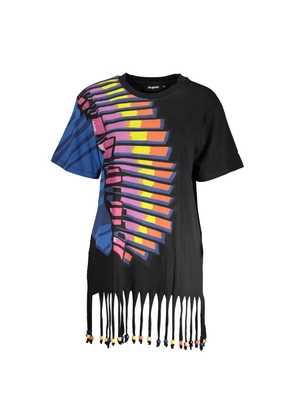 Black Cotton Women Dress - L