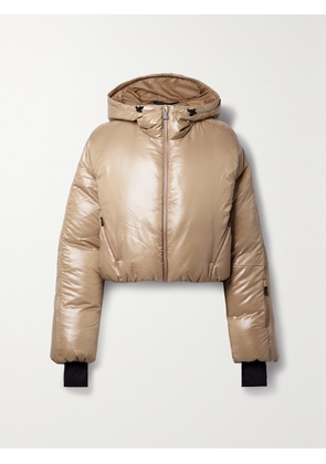 Aztech Mountain - Daisy Nuke Hooded Padded Metallic Down Ski Jacket - Neutrals - IT38,IT40,IT42,IT44,IT46,IT48