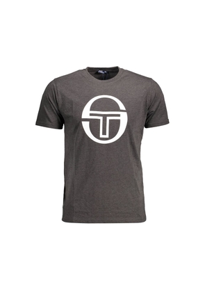 Brown Cotton Men T-Shirt - L