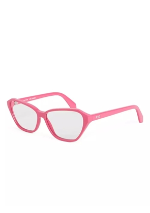 Off-White Eyewear geometric-frame glasses - 3200 FUCHSIA