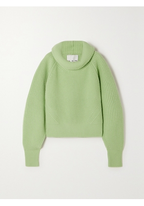 SASUPHI - + Net Sustain Ribbed Wool And Cashmere-blend Turtleneck Sweater - Green - IT36,IT38,IT40,IT42,IT44
