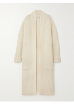 SASUPHI - + Net Sustain Ribbed Wool And Cashmere-blend Cardigan - Ivory - IT36,IT38,IT40,IT42,IT44