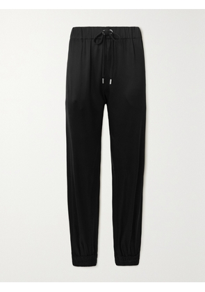 SASUPHI - + Net Sustain Valentina Duchesse Silk Tapered Track Pants - Black - IT36,IT38,IT40,IT42,IT44