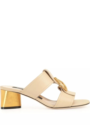 Sergio Rossi 50mm Sea Scale sandals - Brown