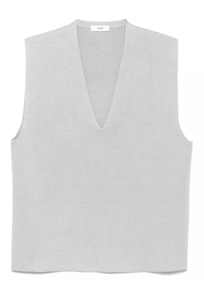 Rier silk knitted vest - Grey