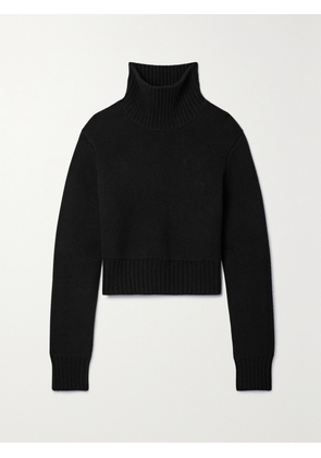 KHAITE - Jovie Cashmere Turtleneck Sweater - Black - x small,small,medium,large,x large
