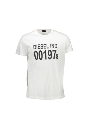 White Cotton Men T-Shirt - XL