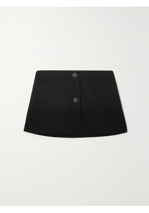Acne Studios - Wool-blend Crepe Mini Skirt - Black - EU 32,EU 34,EU 36,EU 38,EU 40,EU 42