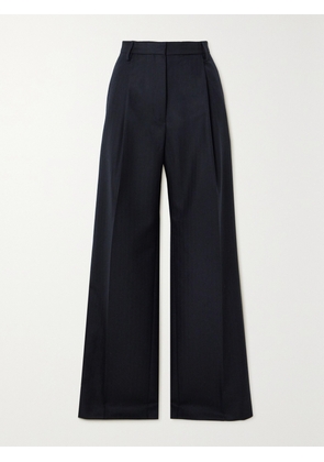 Dries Van Noten - Pleated Wool Wide-leg Pants - Blue - FR 34,FR 36,FR 38,FR 40,FR 42,FR 44