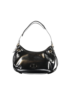 Black Polyethylene Women Handbag