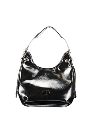 Black Polyethylene Women Hobo Bag