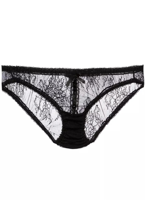 Folies By Renaud Carla Noir Ribbon briefs - Black