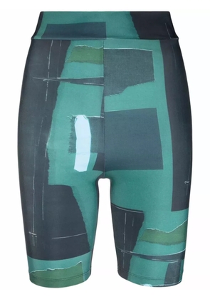 Henrik Vibskov graphic-print shorts - Green