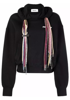 AMBUSH multi-drawstring logo hoodie - Black