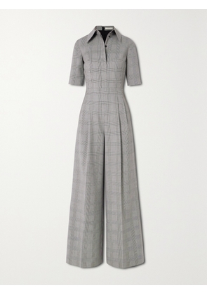Emilia Wickstead - Elas Prince Of Wales Checked Wool Jumpsuit - Black - UK 6,UK 8,UK 10,UK 12,UK 14,UK 16