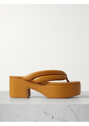 Dries Van Noten - Leather Platform Sandals - Brown - IT35,IT36,IT36.5,IT37,IT37.5,IT38,IT38.5,IT39,IT39.5,IT40,IT40.5,IT41