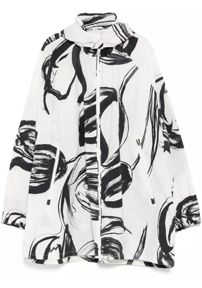 JNBY graphic-print windbreaker - White