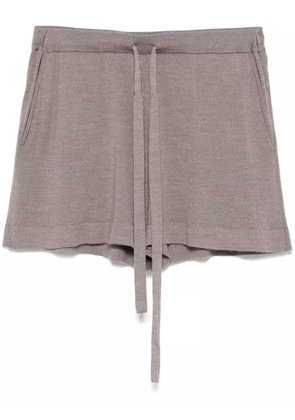 P.A.R.O.S.H. fine-knit mini shorts - Neutrals