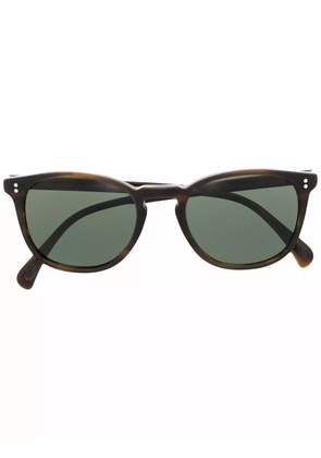 Oliver Peoples Finley Esq. rectangle frame sunglasses - Brown